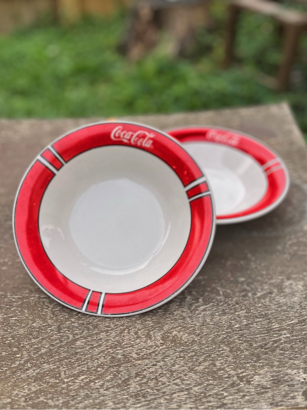 Vintage Coca Cola Bowls 1996 Set of Two